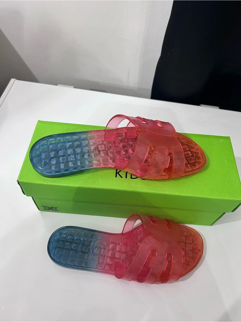 Sam Edelman Kids Ombre Jelly Slide Sandals - Pink, Blue
